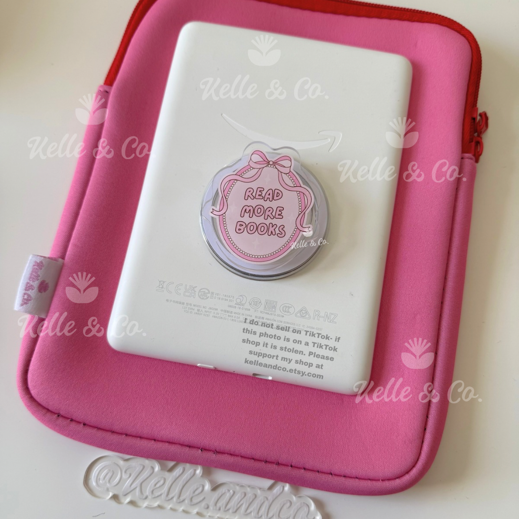 "Read more books" Kindle Grip (Adhesive)