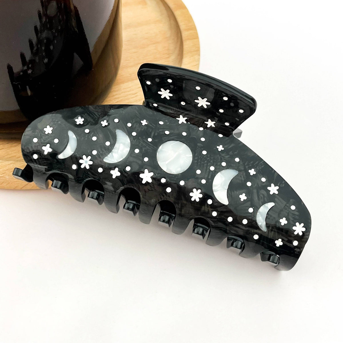 Black Starry Night Hair Claw