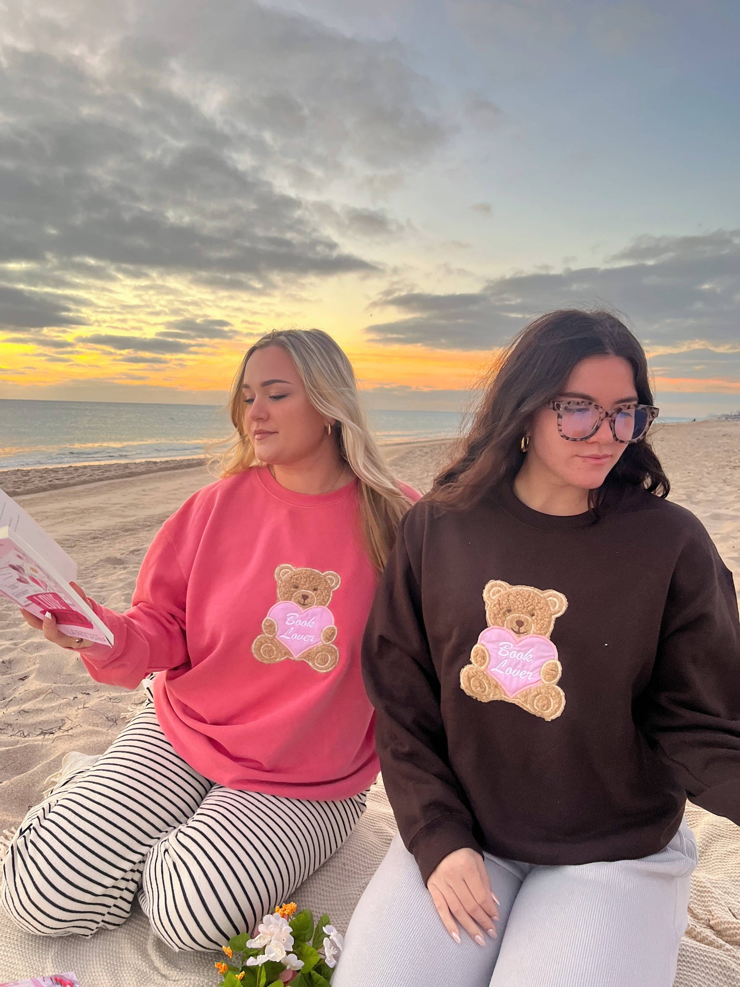 Watermelon Valentines Bear Crewneck