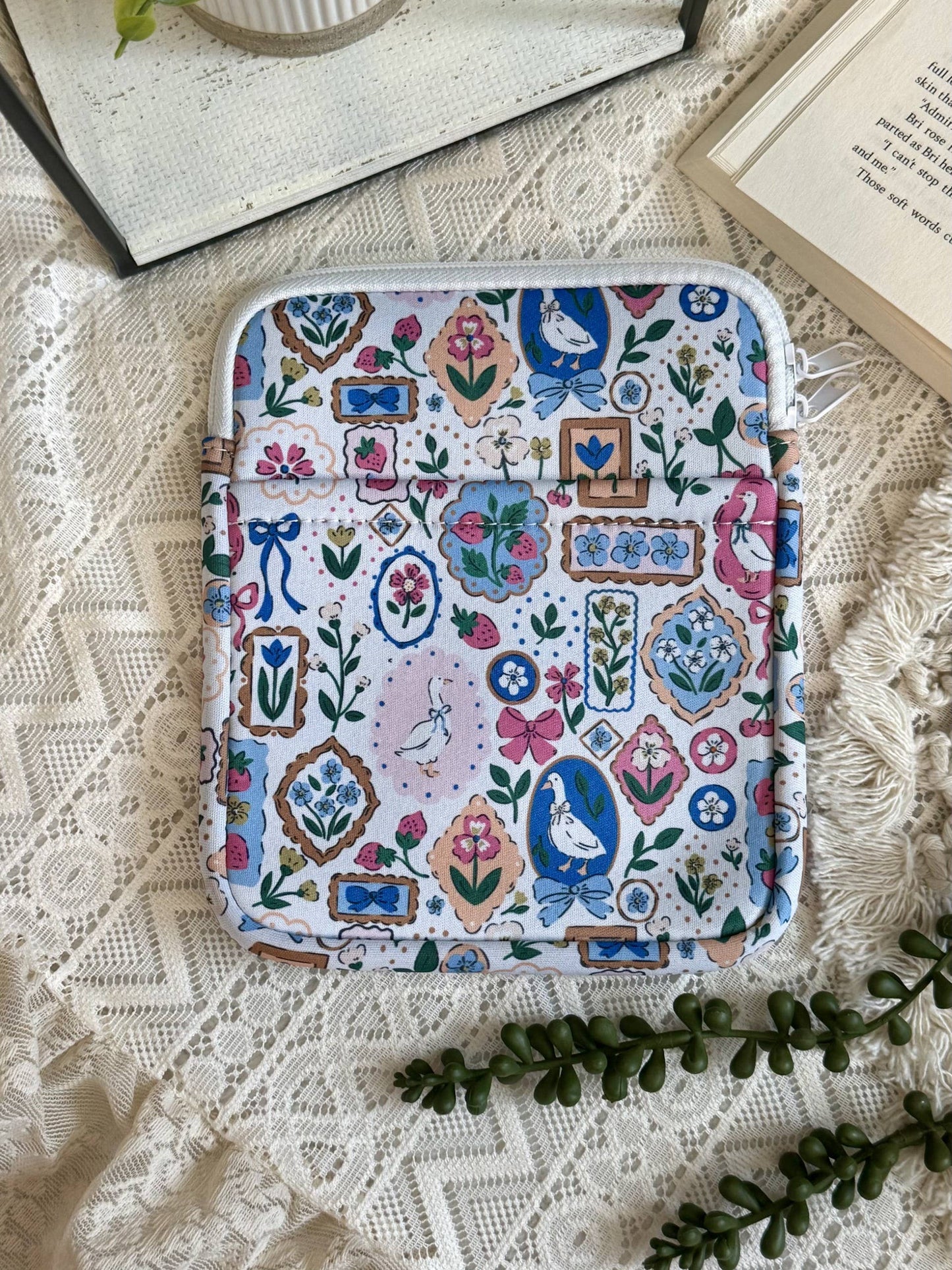 Reading Coquette Goose Kindle Sleeve