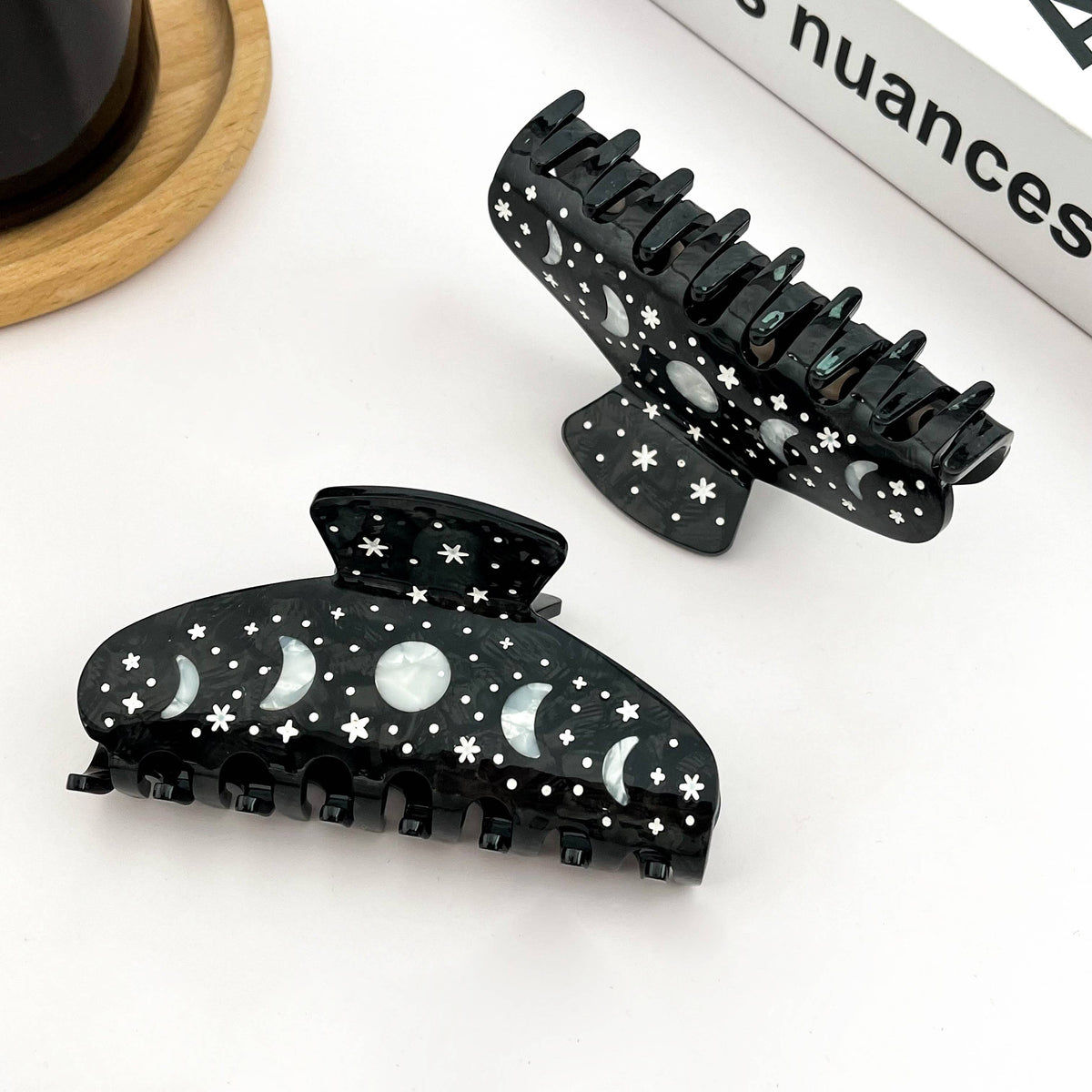 Black Starry Night Hair Claw