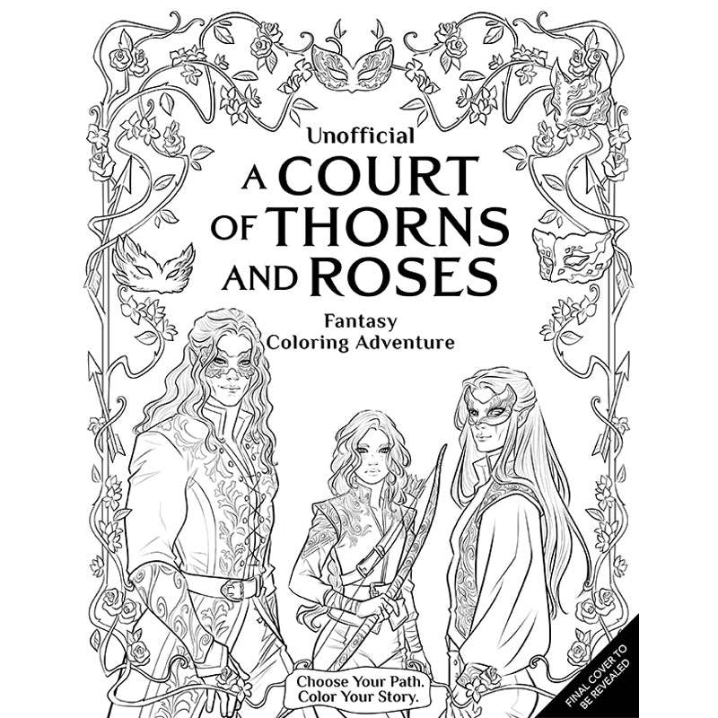 Masks and Magic: Court of Thorns & Roses Coloring