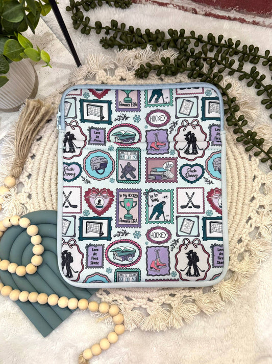 Hockey Postage Stamp Book/Kindle Sleeve