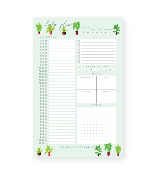 Linda Tong House Plants Daily Notepad